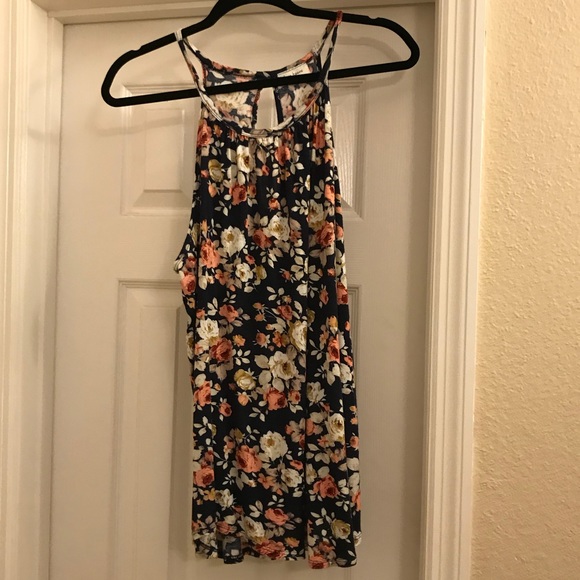 Free Kisses Tops - Free Kisses Floral Halter